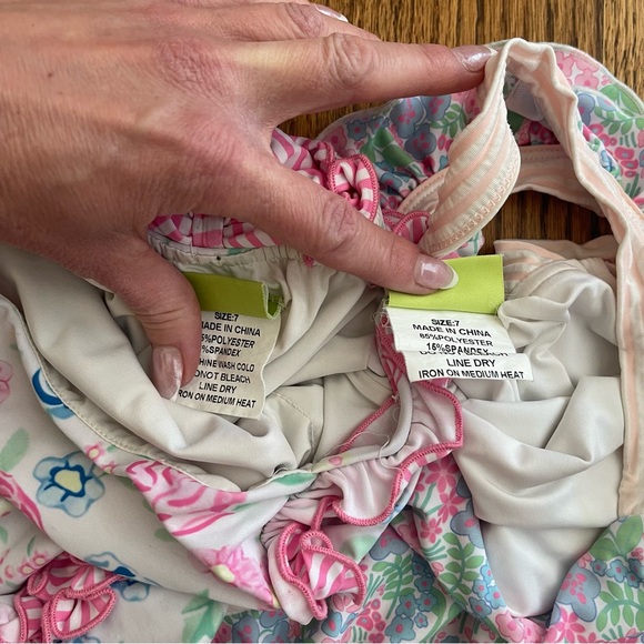 Classic Whimsy Kids Ruffle Swim One Piece Set - Picture 5 of 5